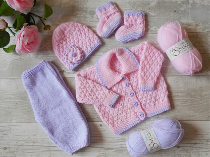 Rebecca Baby Cardigan Set