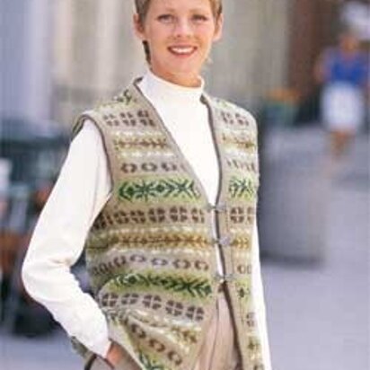 Soft Shades Vest in Patons Decor - knitting pattern