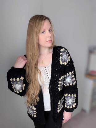 Crochet Classic Patchwork Cardigan Pattern