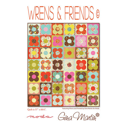 Moda Fabrics Wrens and Friends Quilt - Downloadable PDF