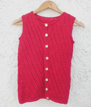 ALISON, girlish sleeveless jumper