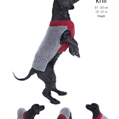 Dog Coats in King Cole Pricewise DK - 5570 - Downloadable PDF - knitting pattern