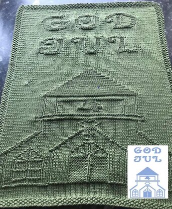 Nr. 350 Church God Jul guest towel