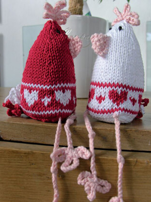 Love Heart Chicks in Rowan Cotton Glace