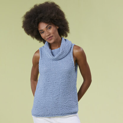 Greenport Tank - Slipover Knitting Pattern for Women in Tahki Yarns Hatteras by Tahki Yarns