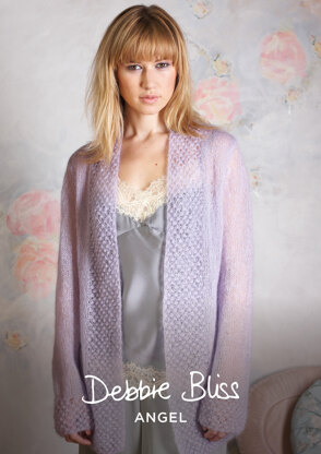 "Joselyn Cardigan" - Cardigan Knitting Pattern For Women in Debbie Bliss Angel - DBS002