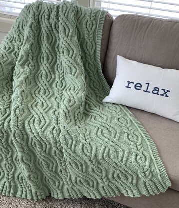 Green Winding Trails Blanket/Throw