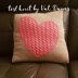 Cable heart cushion