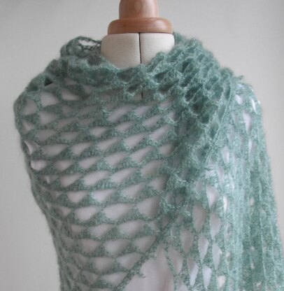 Angel's triangles shawl