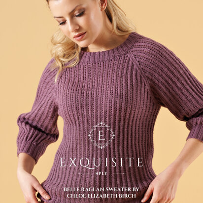 Belle Raglan Sweater in West Yorkshire Spinners Exquisite 4 Ply - DPWYS0023 - Downloadable PDF