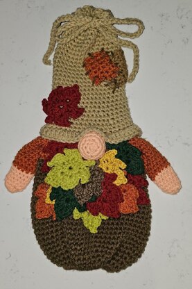 Autumn Gnome  Bag Holder