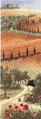 Heritage Crafts Tuscany, 14 count Aida Cross Stitch Kit