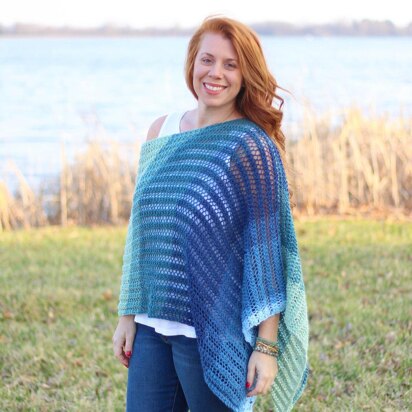 Easy Breezy Knit Poncho