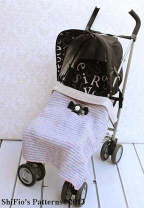 264 Buggy/Stroller Blanket Knitting Pattern #264