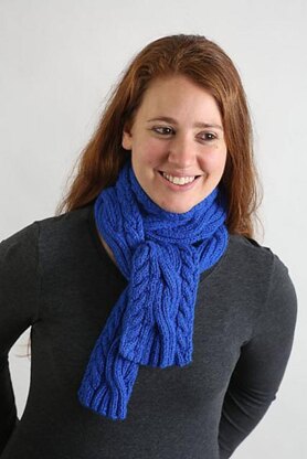 K241-Easy Reversible Cables Scarf