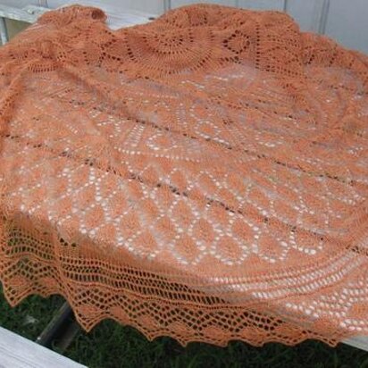 Autumn Leaf Pi Shawl