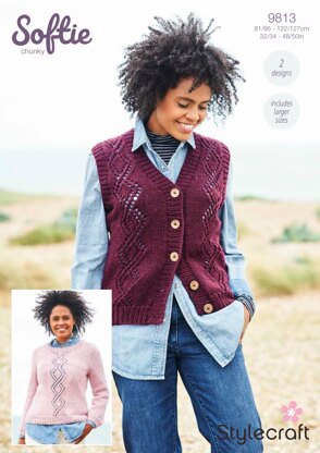 Women Jumpers in Stylecraft Softie - 9813 - Downloadable PDF