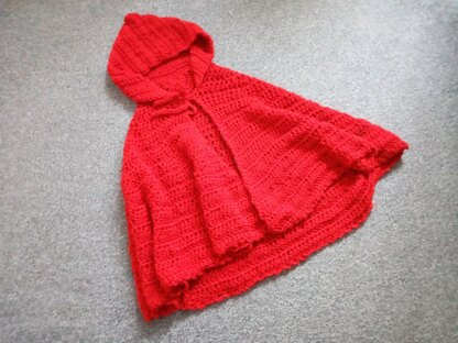 Crochet Scarlet Hooded Shawl Pattern