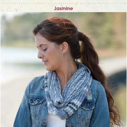 Jasmine Cowl in Classic Elite Yarns Cotton Bam Boo - Downloadable PDF