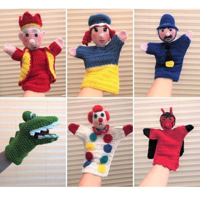 Punch and Judy Hand Puppets Crochet Patterns