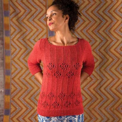 Poinsettia Sweater in Berroco Fuji - PDF360-7