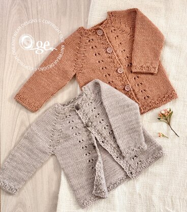 Dimples Top Down Cardigan - P291