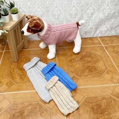 Dog Coat Jumper Knitting Pattern #654