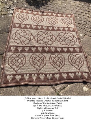 Follow Your Celtic Heart Blanket Crochet Pattern