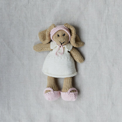 Baby Bunny Rabbit - Toy Knitting Pattern for Kids in Debbie Bliss Baby Cashmerino