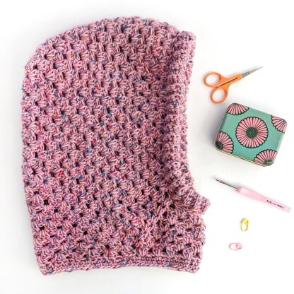 Mellow Hood - US crochet terms