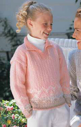 Child Casual Pullover in Patons Astra - Downloadable PDF