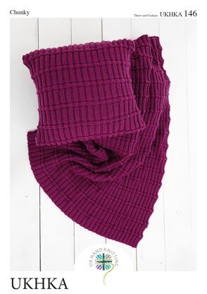 UKHKA 146 Throw and Cushion - UKHKA146pdf - Downloadable PDF