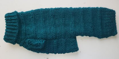 Purl Stripe Dog Sweater