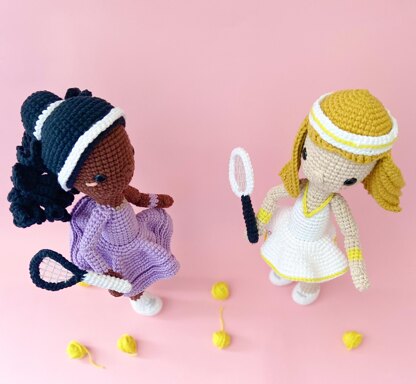 CHRIS AND SERENA THE TENNIS PLAYERS - CROCHET AMIGURUMI PATTERN