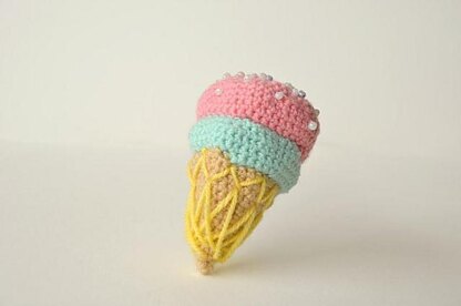 Ice Cream Crochet Pattern, Ice Cream Amigurumi, Food Crochet Pattern, Food Amigurumi