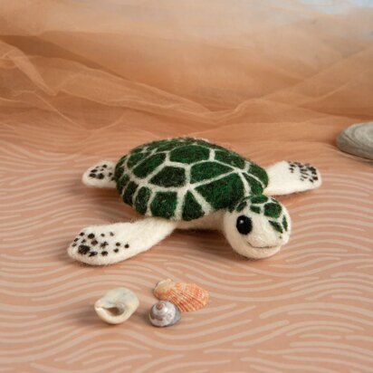 Hawthorn Handmade Baby Sea Turtle Mini Needle Felting Kit
