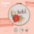 Anchor Starter Kit Hola Hoop Printed Embroidery Kit - 15 x 15 cm