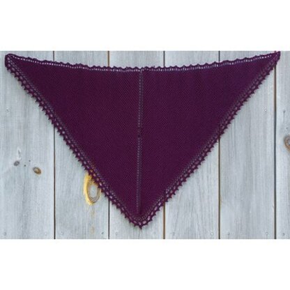 613 Simple Shawl - Knitting Pattern for Women in Valley Yarns Huntington