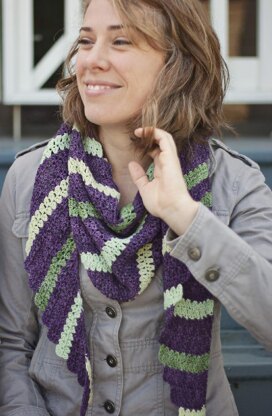 Diagonally Scarf and Shawl