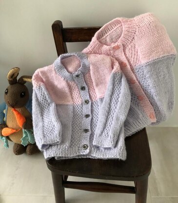 Girls Colour Block Cardigan