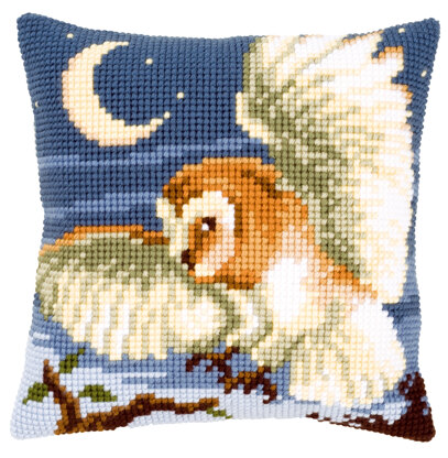 Vervaco Chasing Owl Cushion Front Chunky Cross Stitch Kit - 40cm x 40cm