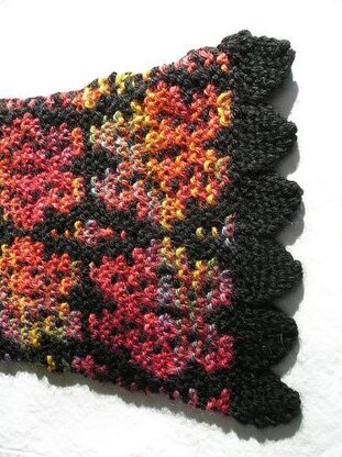 Mosaic Poppy Scarf