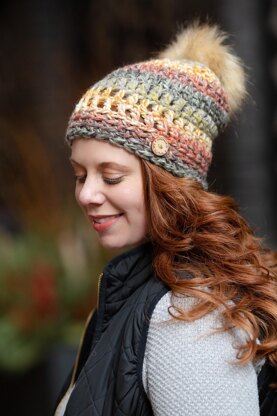 Slightly Slouchy Pom Beanie