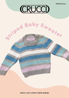 2222 Striped Baby Sweater