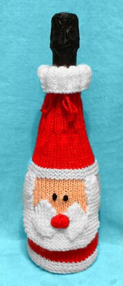 Christmas Santa Wine Bottle Drawstring Cover