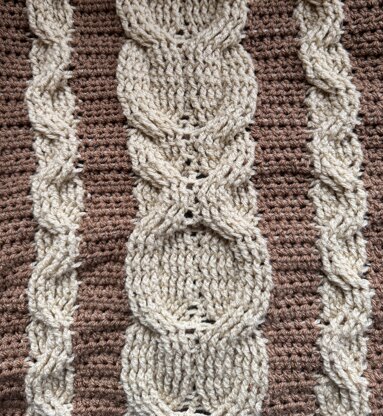 Crochet Cappuccino Throw