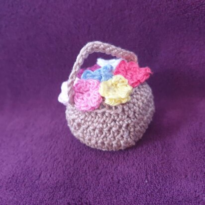 Crochet Flower basket