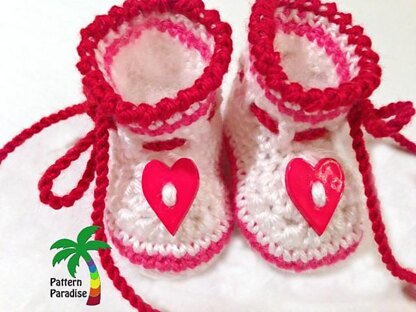 Hearts of Love Booties PDF12-099
