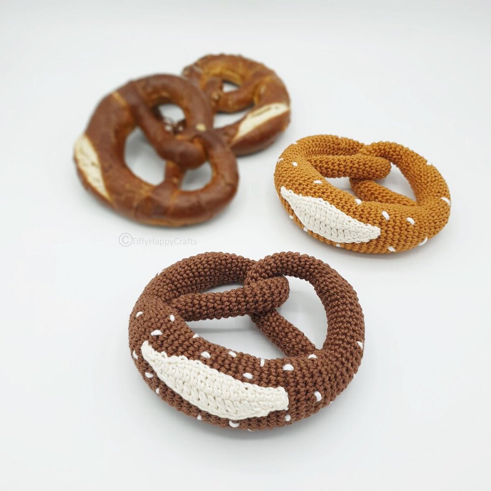 Pretzel Crochet pattern by TiffyHappyCrafts | LoveCrafts