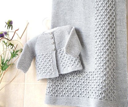 Baby Blanket & Jacket - P156